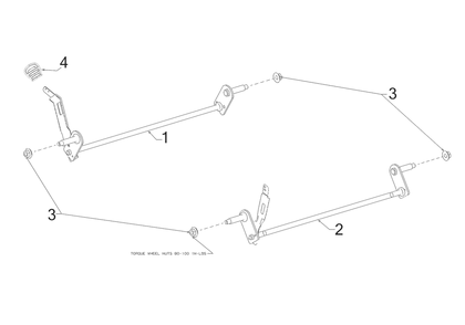 Axles Diagram and Parts List for 11A-A2BE752 2023 Yard Machines Lawn Mower
